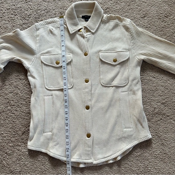 J. Crew Waffle-knit shirt-jacket size XS - Picture 9 of 10